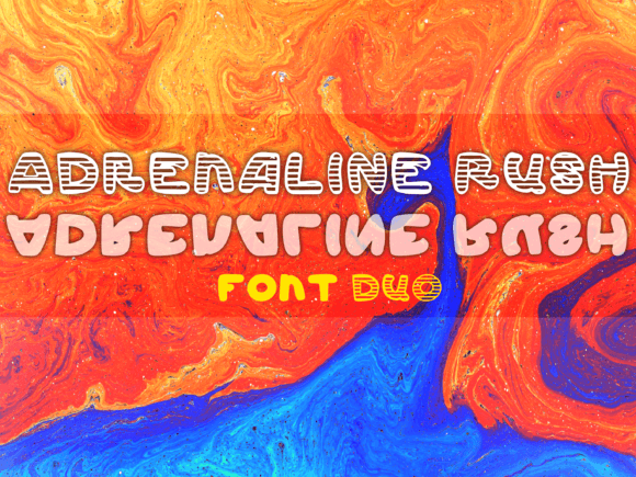 Adrenaline Rush: The Bold Display Typeface for Handmade Product Labels