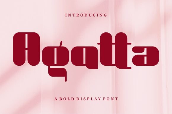 Agatta: A Bold Display Font for Handmade Creations