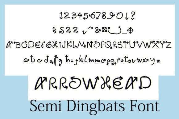 Arrowhead Font for Handmade Creations