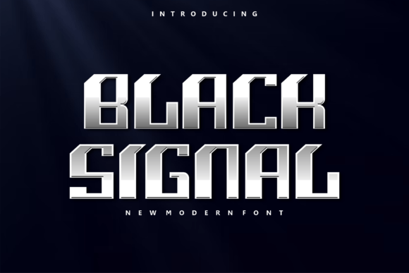 Black Signal: A Bold Display Font for Editorial Design