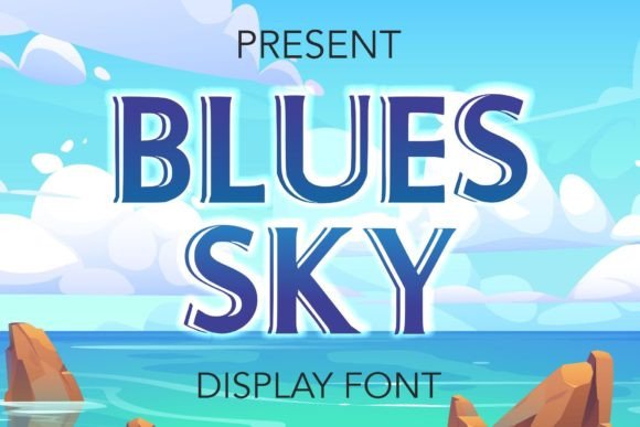 Blues Sky: A Playful Display Font for Editorial Creativity