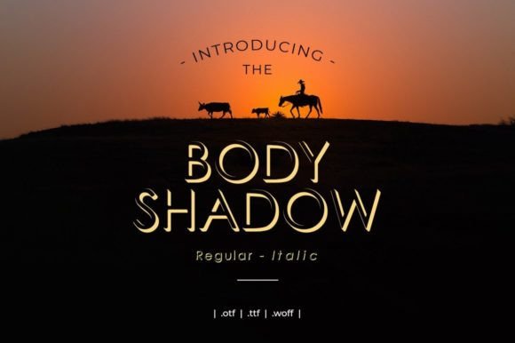 Bodyshadow: A Dynamic Display Font for Modern Campaigns