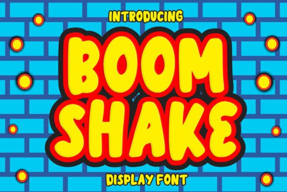Boom Shake: A Playful Display Font for Editorial Design