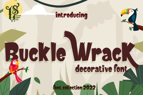 Buckle Wrack Font for Handmade Creations