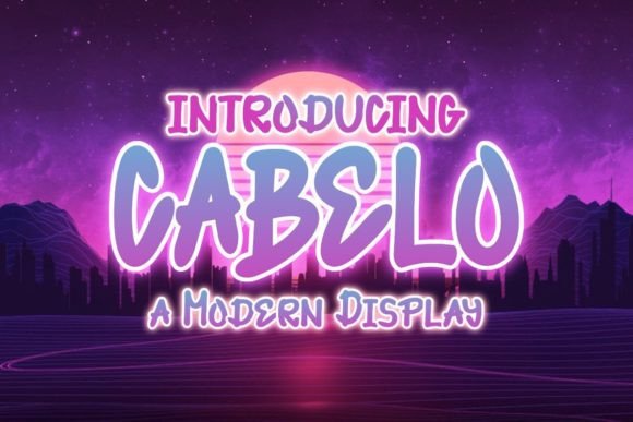 Cabelo Display Font for Bold Web Design