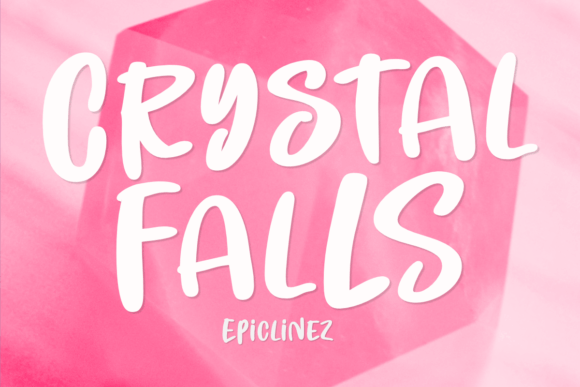 Crystal Falls Font for Web Design and Branding