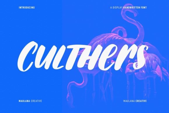 Culthers: A Handwritten Display Font for Modern Editorial Design