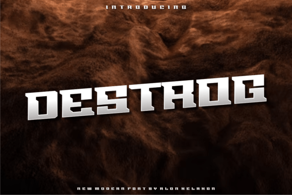 Destrog: A Modern Display Font for Editorial Elegance