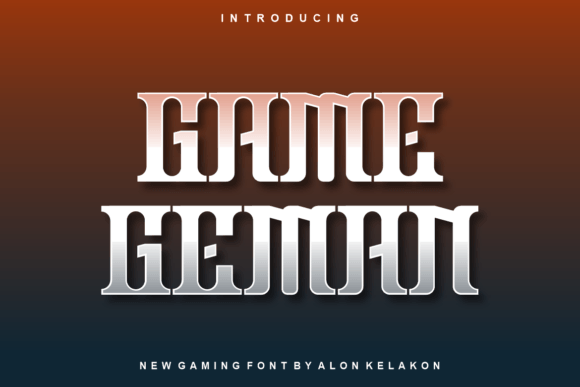 Game Geman: A Modern Display Font for Handmade Creations