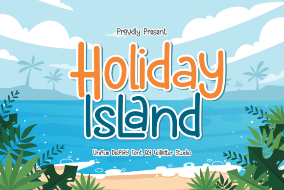 Holiday Island Font for Web Design Projects