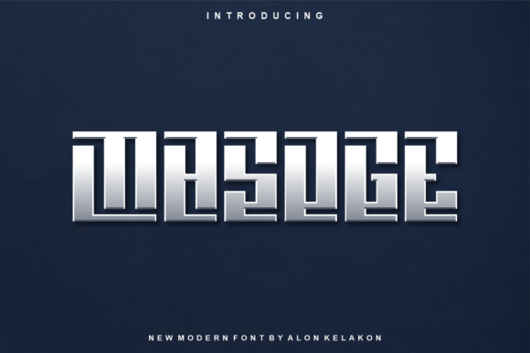 Masoge: A Modern Display Font for Editorial Excellence