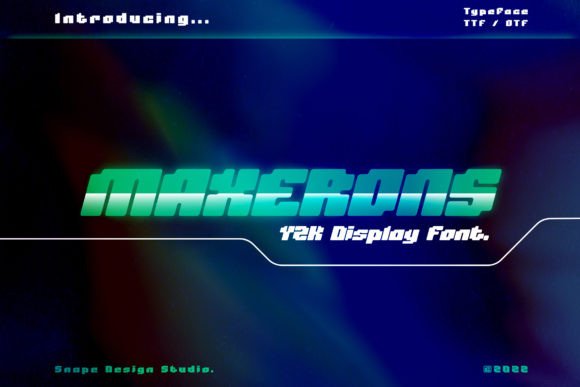 Maxerons: A Modern Display Font for Editorial Design