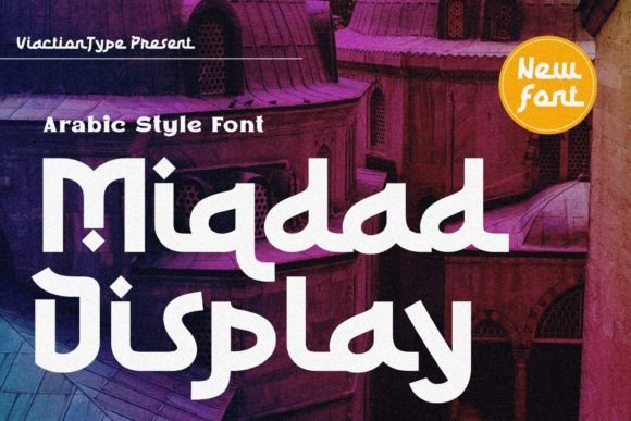 Miqdad Display Font for Handmade Creations