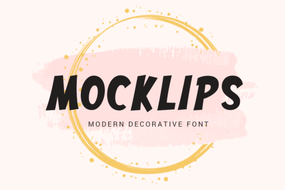 Mocklips: A Bold Display Font for Creative Branding