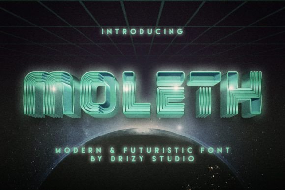 Moleth: The Futuristic Display Font for Bold Editorial Design