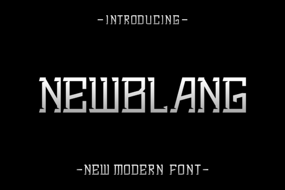 Newblang Font for Modern Branding and Visual Impact