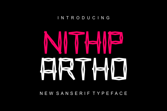 Nithip Artho Font for Editorial Design