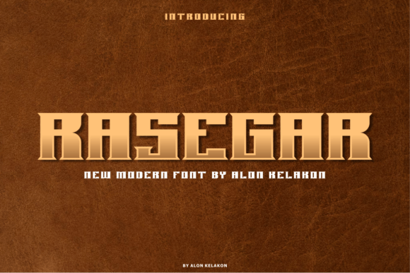 Rasegar: A Modern Display Font for Bold Campaigns