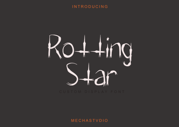 Rotting Star: A Haunting Display Font for Bold Branding