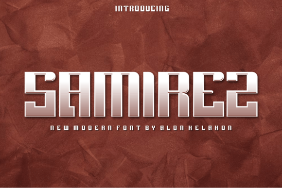 Samirez: A Modern Display Font for Editorial Design