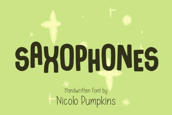 Saxophones Font for Eye-Catching Design