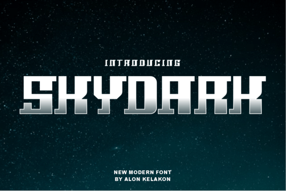 Skydark: A Modern Display Font for Creative Branding