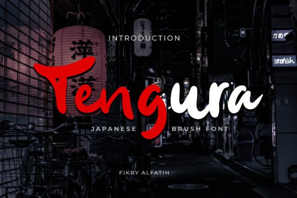 Tengura: A Japanese-Inspired Display Font for Marketers and Creators