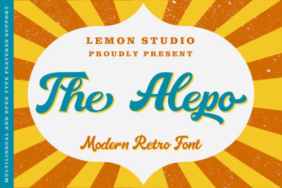 The Alepo: A Retro-Inspired Display Font for Digital Creativity
