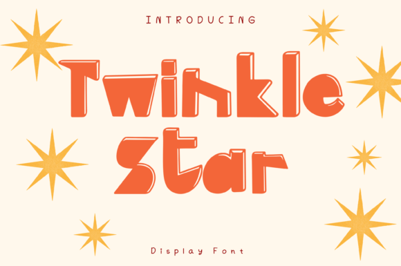 Twinkle Star: A Whimsical Display Font for Digital Projects